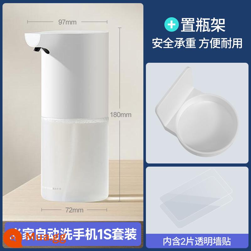 Bộ rửa điện thoại di động hoàn toàn tự động Xiaomi Mijia 1S Bộ sạc thông minh cảm ứng bọt kháng khuẩn nước rửa tay tại nhà 1212 - [Kho sản phẩm mới] Máy rửa tay tự động 1S + giá để bình nước