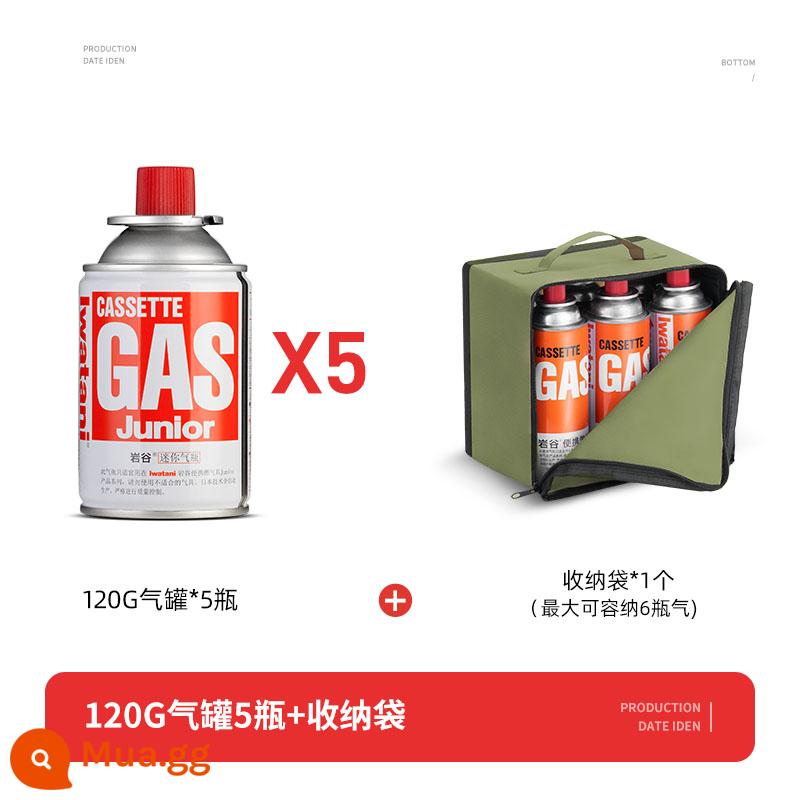 Thung Lũng Đá Lò Cassette Bình Gas Di Động Bình Khí Hóa Lỏng Ngoài Trời Khí Nhỏ 250G Xi Lanh Khí Gas 2188 - Bình xăng chống cháy nổ Iwatani 120g*5 chai