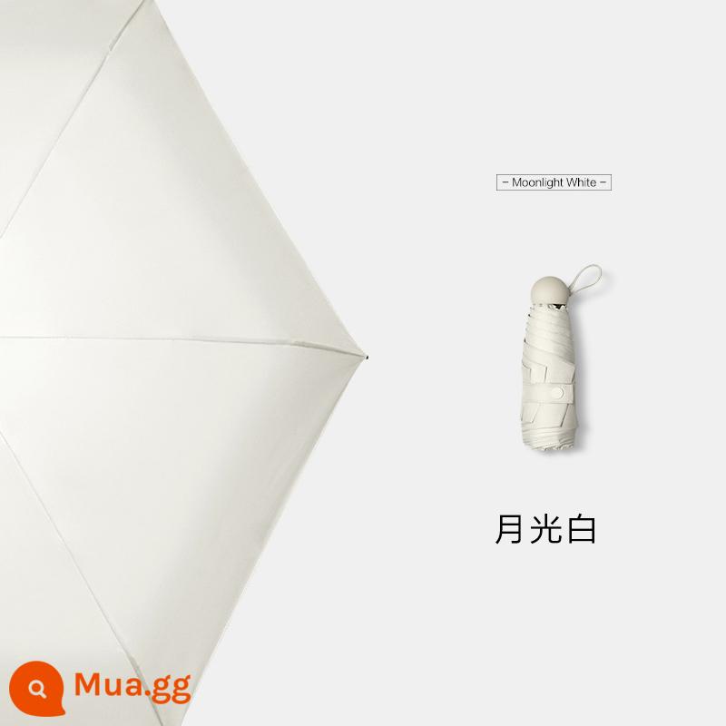 Hàng Chính Hãng Chính Hãng] Dù Che Nắng Che Nắng Che Nắng Chống Tia UV Mini Capsule Ô Dù Đi Nắng Dù Kép Nữ 893 - Moonlight White-Chống nắng chuyên nghiệp★Khung hợp kim hàng không★Sử dụng được dù trời mưa hay nắng