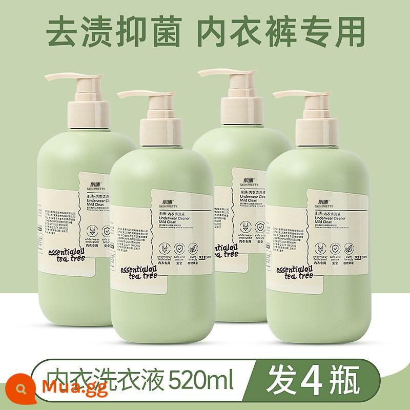 [Hàng Chính Hãng Chính Hãng] Nước Giặt Chuyên Dụng Nước Giặt Quần Lót B1024 - [520ml*4 chai] Diệt khuẩn kháng khuẩn + thích hợp cho bà bầu và trẻ sơ sinh