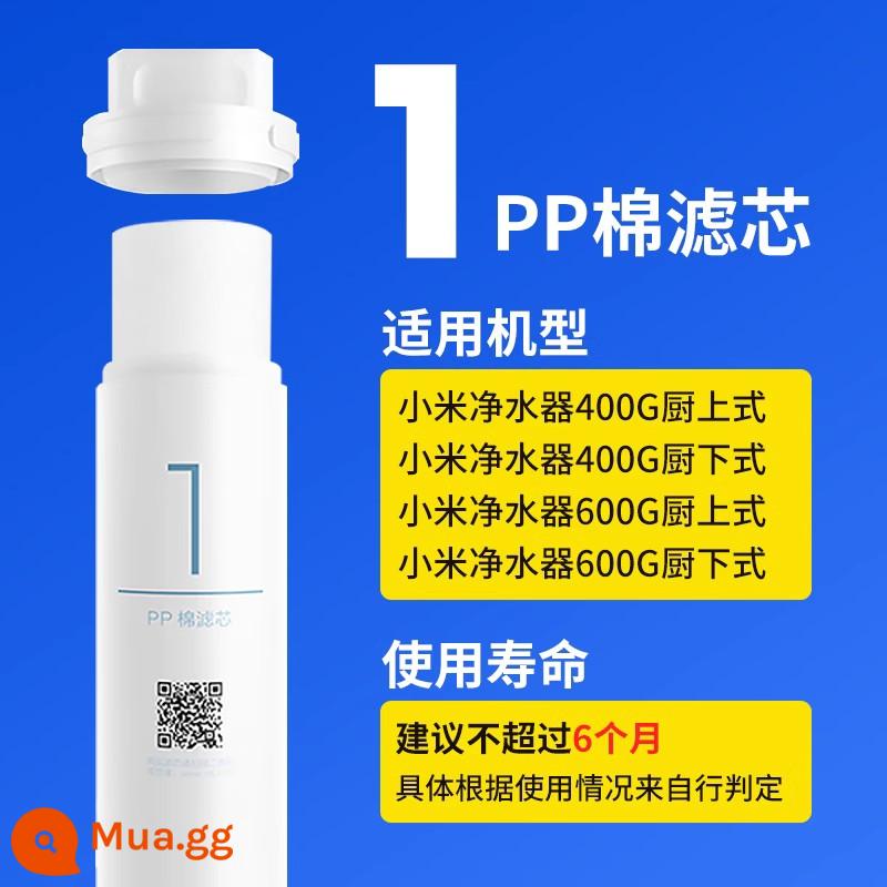 Máy lọc nước Xiaomi lõi lọc bông PP trước sau thẩm thấu ngược RO số 1 số 2 số 3 số 4 số 400G600G 1891 - ✿[Số 1] Lõi lọc bông PP - Chính hãng Xiaomi