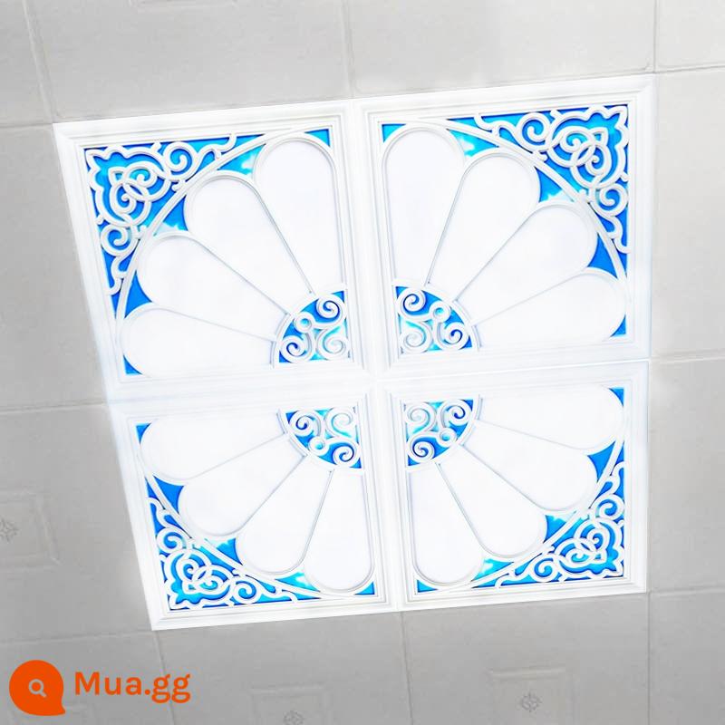 30X30 tích hợp đèn ốp trần khảm kết hợp 450x450 phòng khách bếp nhà bếp phòng tắm nhúng đèn led panel ánh sáng - Trời xanh mây trắng [làm nổi bật khả năng chống sét]