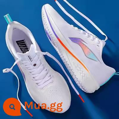 Giày chạy bộ mùa thu đông Li Ning Chitu 6pro Giày nam chống sốc thế hệ thứ 6 Giày thoáng khí Giày chạy bộ sáu giày thể thao nam - trắng mới