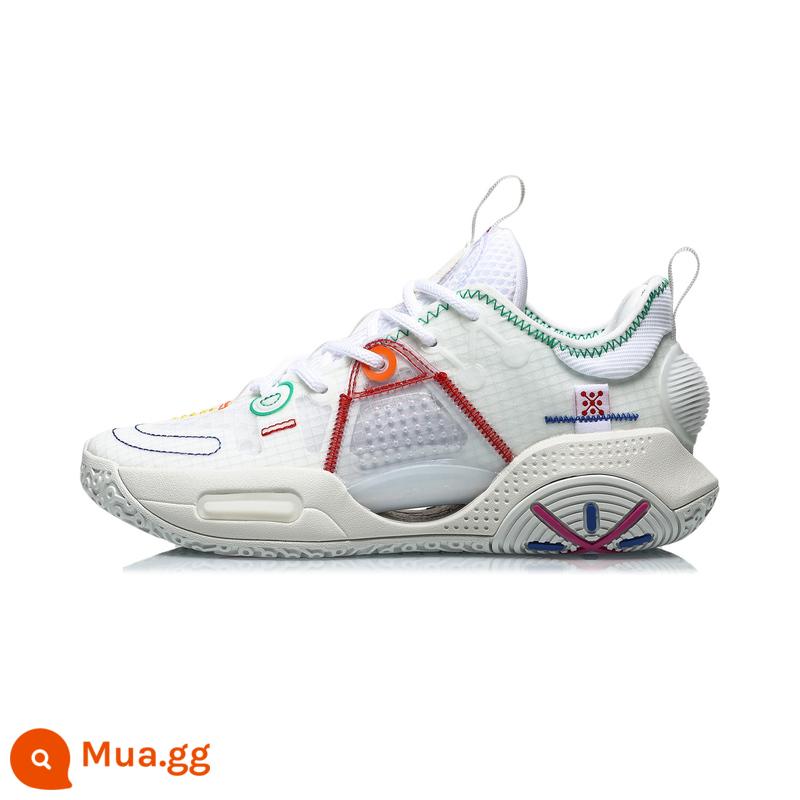 Li Ning 䨻 giày bóng rổ nam Wade whole city 10 phiên bản thanh niên kẹo bông thoáng khí giày chiến đấu chuyên nghiệp nữ ABPS009 - City 9 Youth Edition/Standard White (ABPR033-3) Ưu tiên nhận hàng và giao hàng