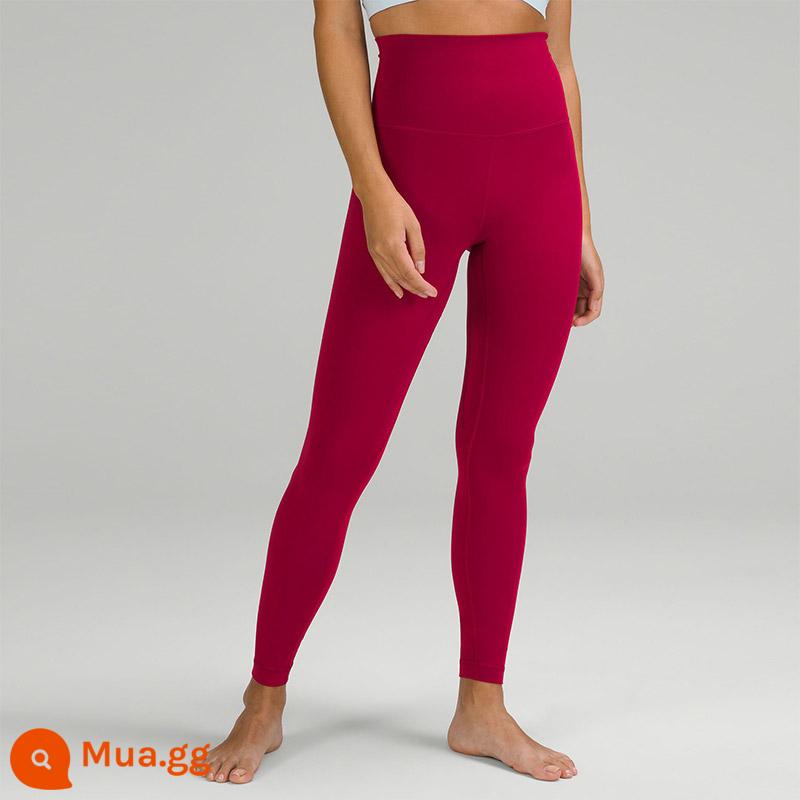 Quần bó thể thao lưng siêu cao Align™ dành cho nữ 26" tạo cảm giác khỏa thân丨lululemon丨LW5DT9A - lựu đỏ