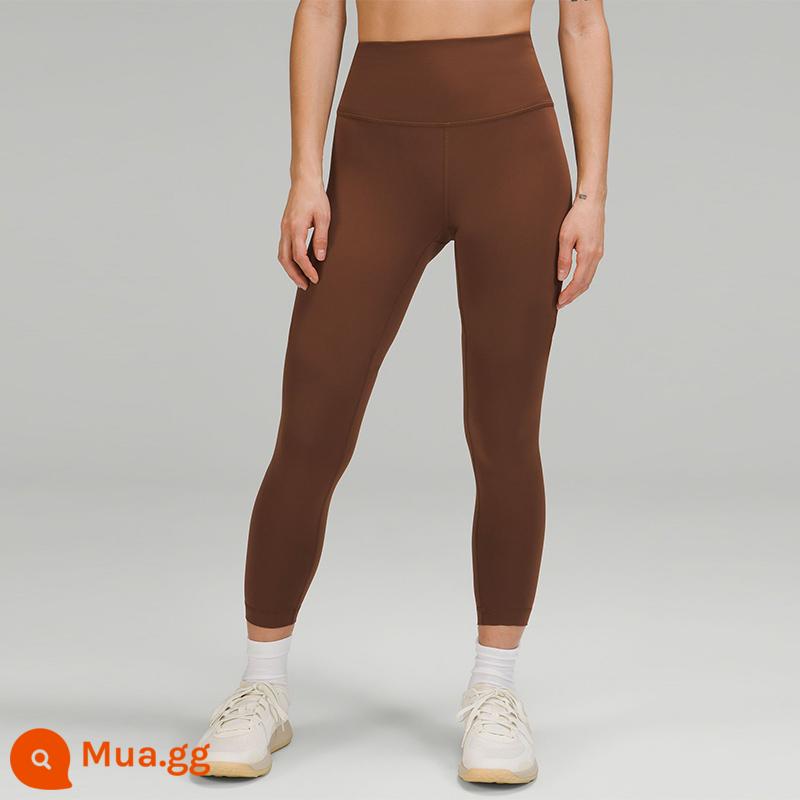 Quần cạp cao thể thao nữ Wunder Train 24"丨lululemon丨LW5CUDA - nướng nâu