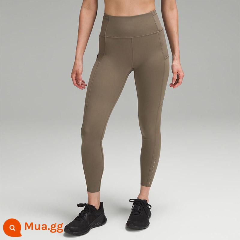 Quần legging thể thao lưng cao nhanh chóng và miễn phí dành cho nữ 24"*Phản quang丨lululemon丨LW5BLBA - tro du mục