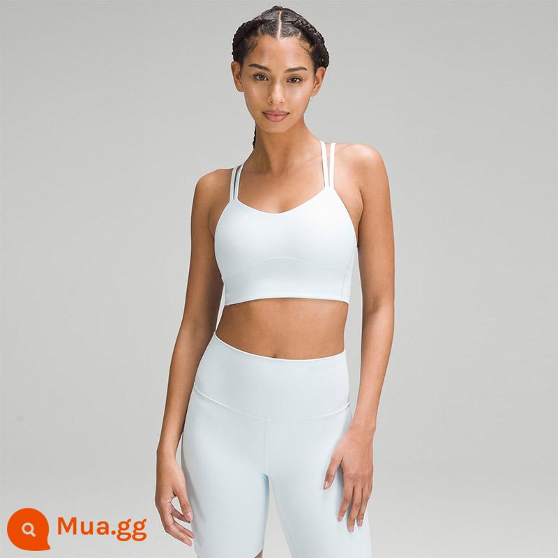 Giống như áo ngực thể thao dài dành cho nữ của Cloud B/C nhanh khô và thoáng khí丨lululemon丨 LW2CSIS - màu bột màu xanh