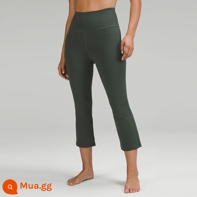 Quần legging bootcut cạp cao siêu cao dành cho nữ 23"丨lululemon丨LW6BZ3S - màu xanh lá cây hun khói