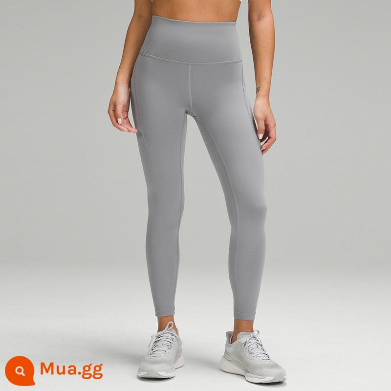 Quần bó nữ Wunder Train 24"*Phong cách bỏ túi Nhanh khô và thoáng khí丨lululemon丨LW5EZGA - tê giác xám