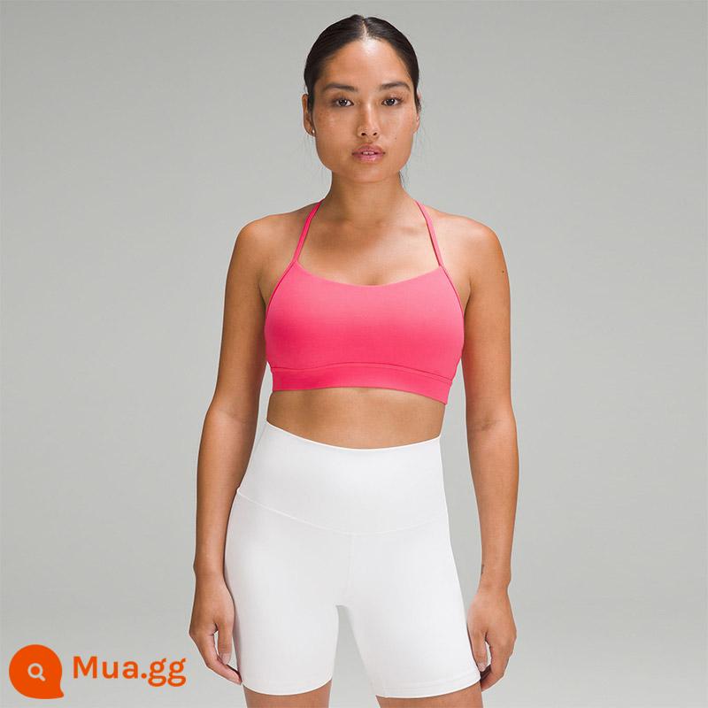 Áo ngực thể thao nữ Flow Y *Nulu丨lululemon丨LW2DFXA - Hoa hồng đỏ