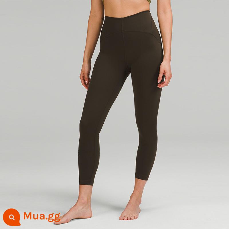 Quần legging thể thao lưng cao InStill Quần tập yoga thon gọn 24" 丨lululemon LW5EV7A - màu xanh ô liu đậm