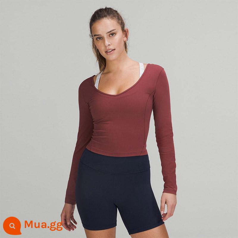 Áo thun thể thao dài tay Align™ dành cho nữ丨lululemon丨LW3EV7S - khói đỏ