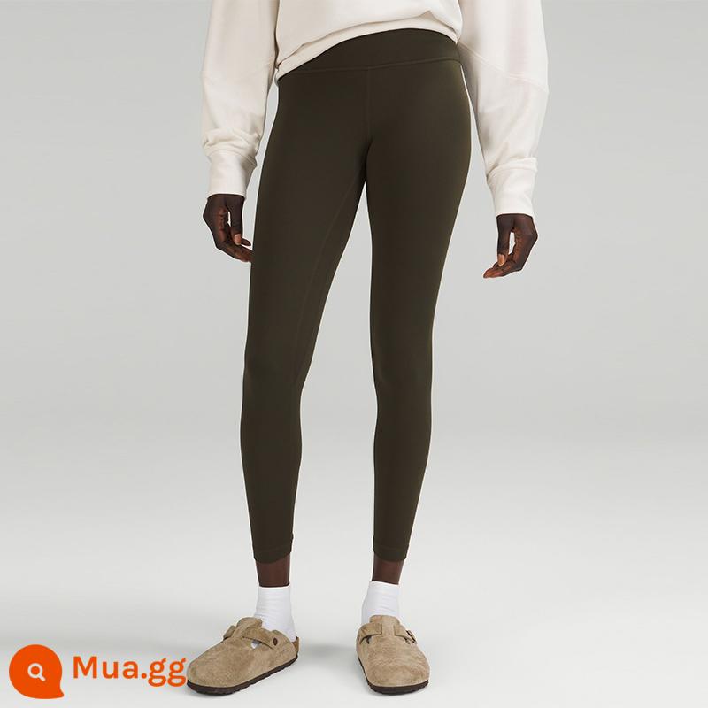 Quần legging thể thao lưng cao Align™ dành cho nữ 25" Quần tập yoga màu nude丨lululemon LW5CTAS - màu xanh ô liu đậm