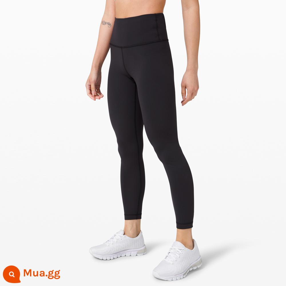 Quần cạp cao thể thao nữ Wunder Train 24"丨lululemon丨LW5CUDA - đen