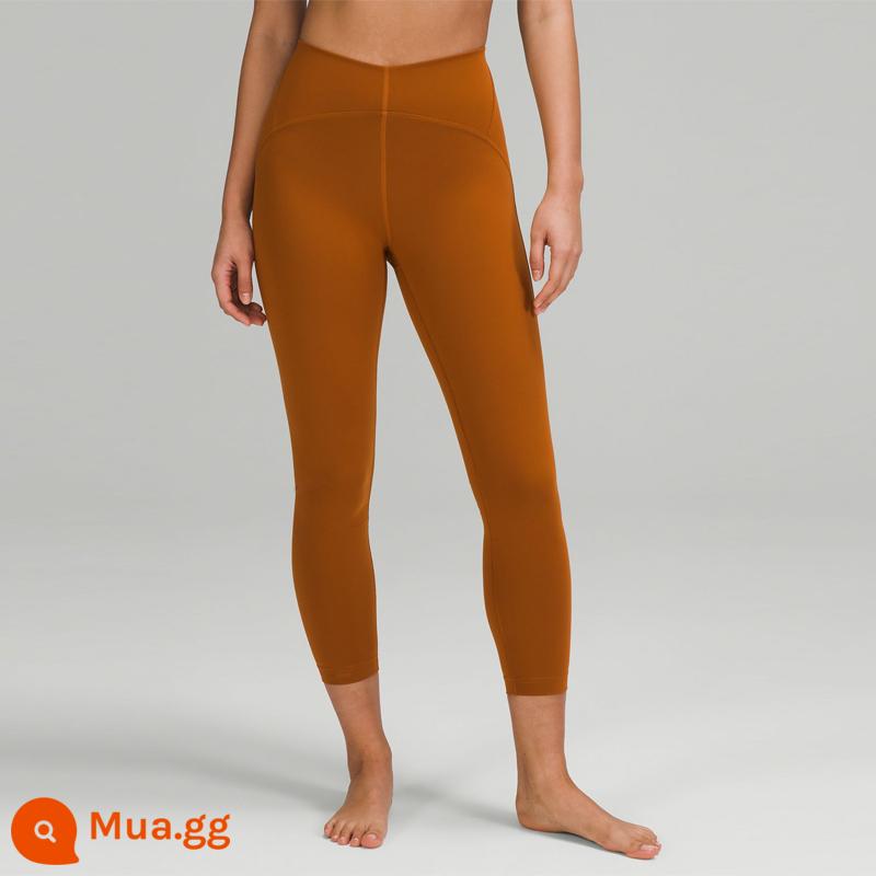 lululemon丨InStill Quần legging cạp cao thể thao nữ 24" LW5EV7A - quả óc chó màu nâu