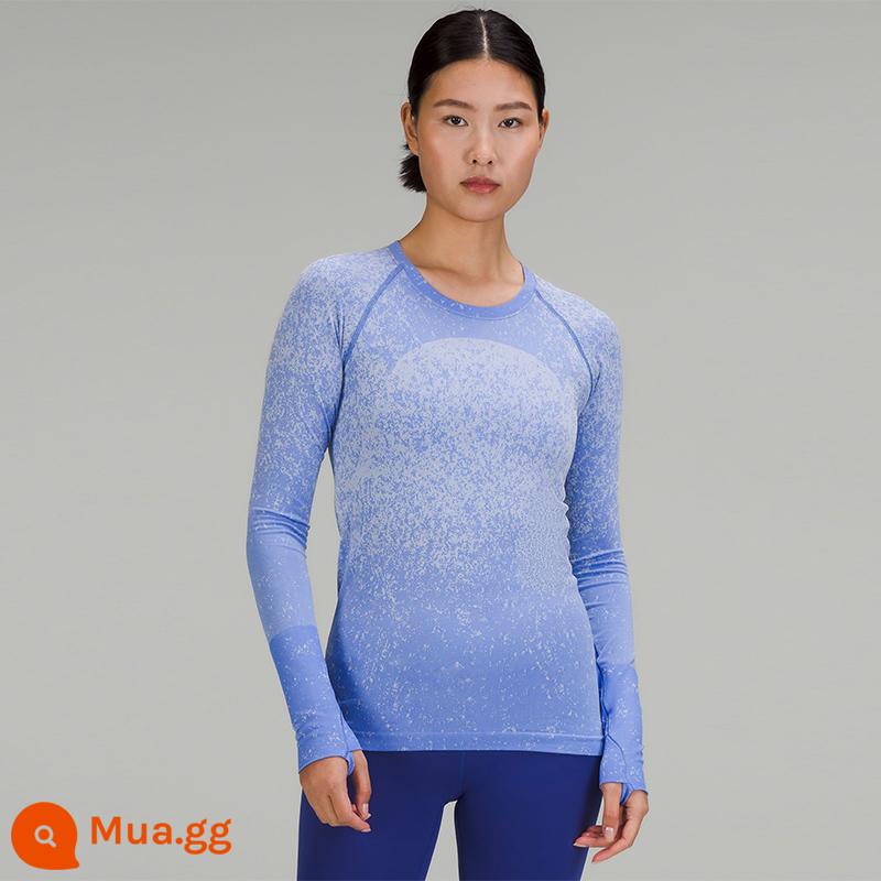 Áo thun thể thao dài tay dành cho nữ Swiftly Tech 2.0丨lululemon丨LW3GADS - Khối chuyển màu chàm/trắng nhạt hoang dã