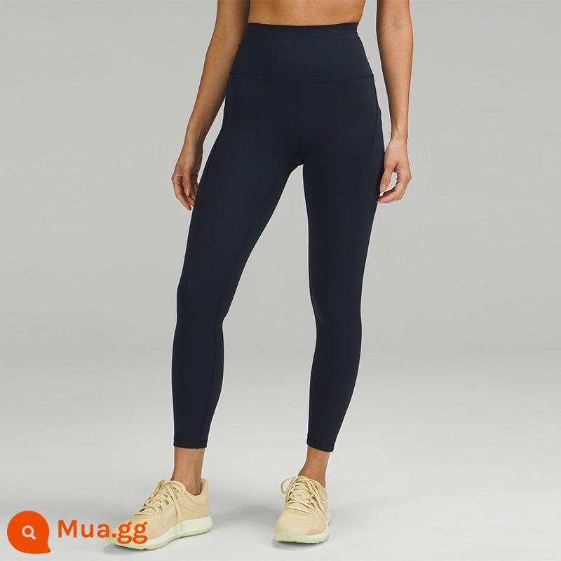 Quần bó nữ Wunder Train 24"*Phong cách bỏ túi Nhanh khô và thoáng khí丨lululemon丨LW5EZGA - xanh hải quân