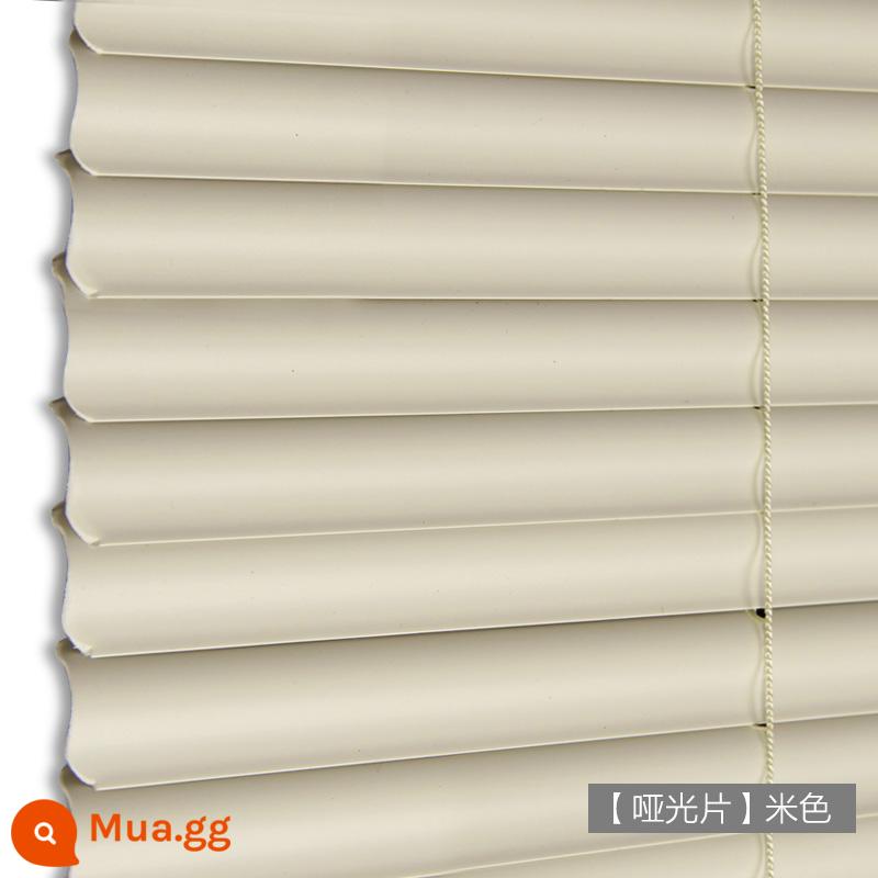 Rèm Venetian PVC Không Đục Lỗ CR9 Cho Phòng Thay Đồ, Nhà Bếp, Phòng Tắm, Tấm Che Nắng Chống Thấm Nước Và Chống Dầu, Tấm Che Nắng Nâng - [Tấm mờ] Màu be