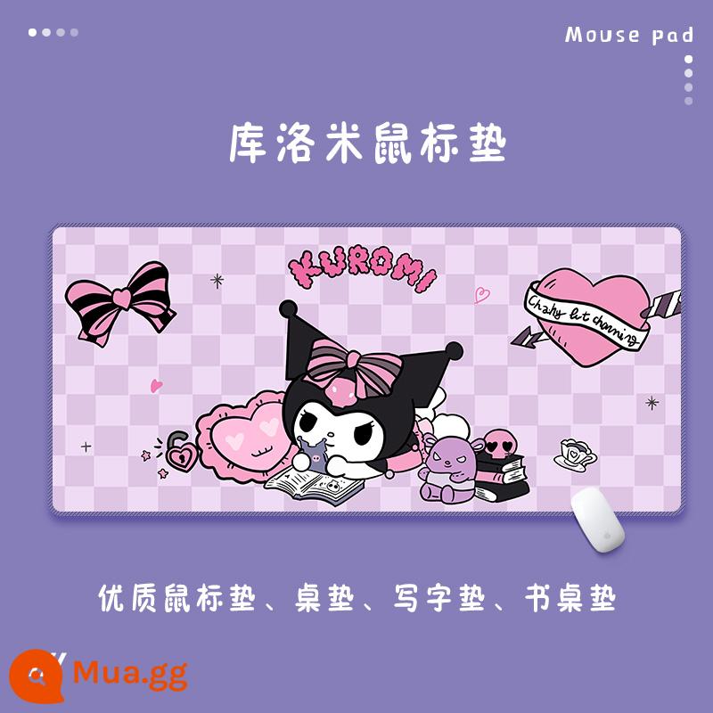 Miếng lót chuột Kulomi ngoại cỡ cô gái dễ thương chơi game chống thấm nước để bàn văn phòng máy tính lớn miếng lót bàn phím để bàn - Nâu D199 (61)