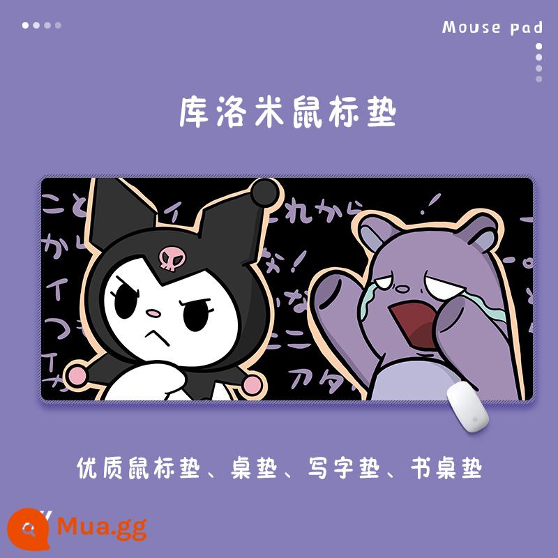 Miếng lót chuột Kulomi ngoại cỡ cô gái dễ thương chơi game chống thấm nước để bàn văn phòng máy tính lớn miếng lót bàn phím để bàn - D199 (9)