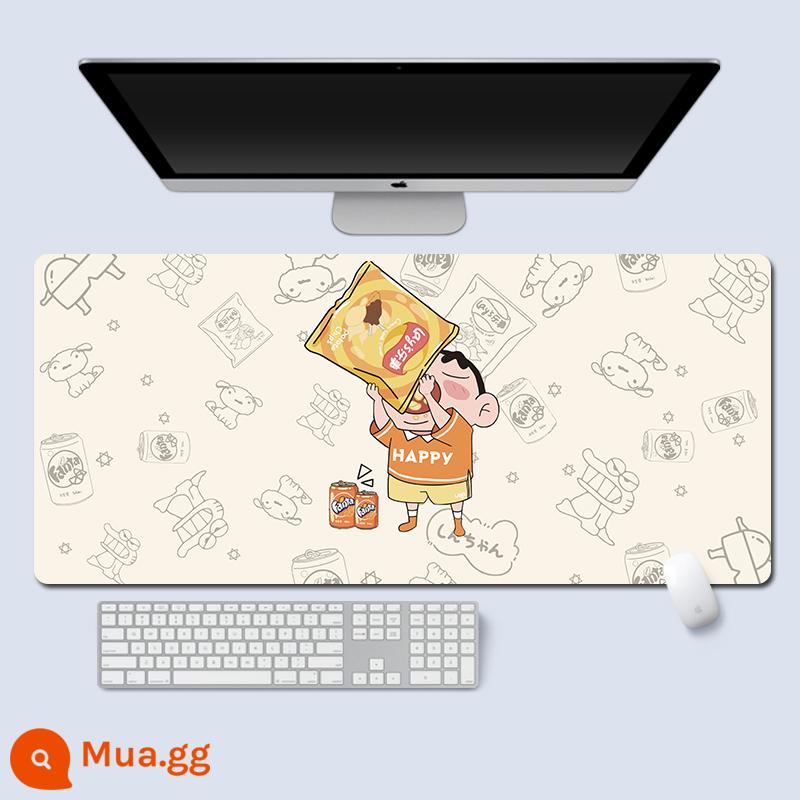 Crayon Shinchan Miếng Lót Chuột Quá Khổ Cangling Xanh Bé Gái Dễ Thương Văn Phòng Lớn Máy Tính Xách Tay Miếng Lót Bàn Phím Bàn Thảm - Đ158 (4)