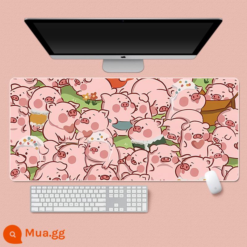 lulu lợn pad chuột quá khổ đóng hộp lợn cô gái dễ thương máy tính máy tính để bàn mat table mat chống trượt bàn mat - Đỏ D190 (34)