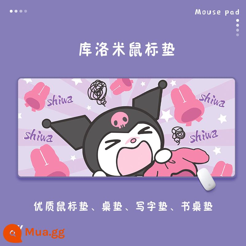 Miếng lót chuột Kulomi ngoại cỡ cô gái dễ thương chơi game chống thấm nước để bàn văn phòng máy tính lớn miếng lót bàn phím để bàn - Con Công Xanh D199 (43)