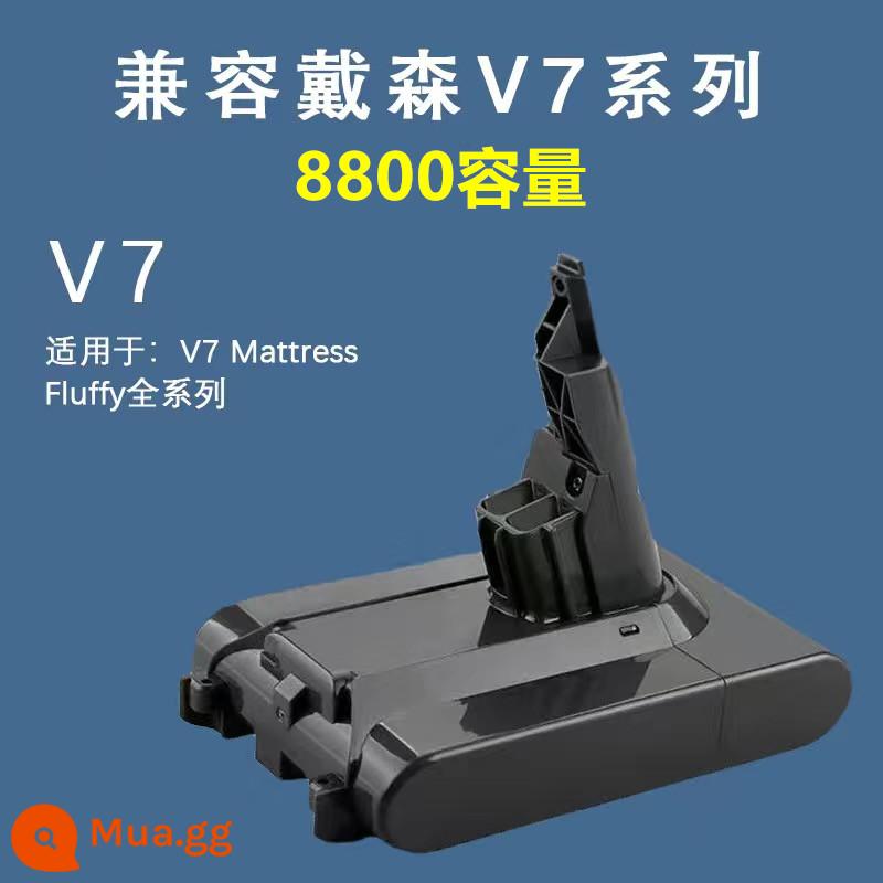 Thích hợp cho máy hút bụi Dyson không phải pin chính hãng V6V7V8V10 đáy thay thế pin lithium phụ kiện tương thích - [Thích ứng với tất cả các dòng V7] Phiên bản 8800mah, thời lượng pin siêu dài và sức mạnh mạnh mẽ