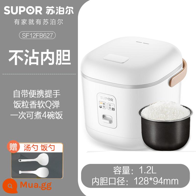 Nồi cơm điện Supor home mini đa năng nồi cơm điện nhỏ 1-2 người 3 lít tự động thông minh chính thức - Trắng