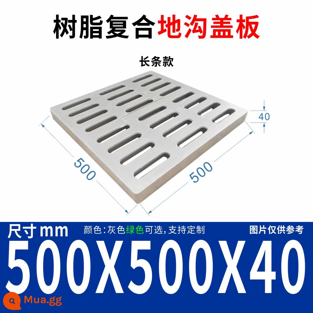 Nhựa composite bao phủ xuống mương nước mương mương nước bao phủ tấm nước mưa nhà bếp -made chống rò rỉ lưới tản nhiệt - 500*500*40