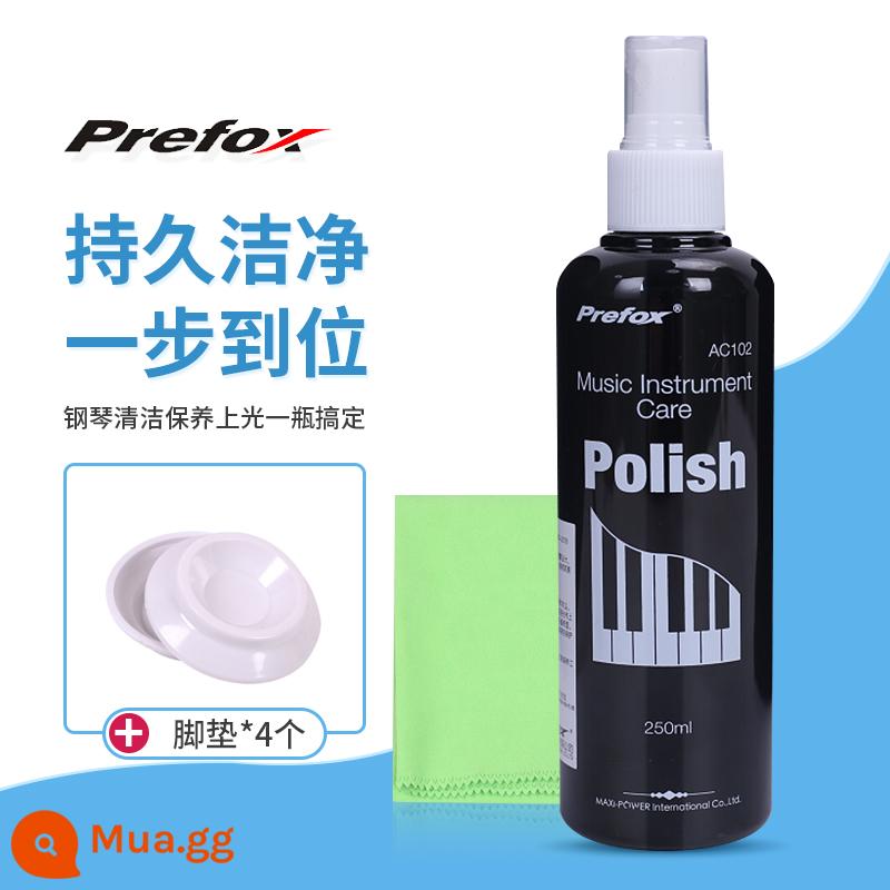 Shanye Pearl River Chất Làm Sạch Đàn Piano Đa Năng Chất Bảo Trì Điều Dưỡng Chất Lỏng Lau Chất Làm Sáng Đàn Piano Gửi Lau Vải Đánh Bóng Đàn Piano - AC102 Piano Care Agent 250ml tặng kèm khăn lau đàn piano và bộ thảm đàn piano