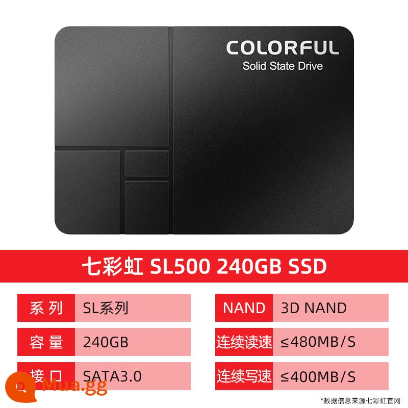 Ổ đĩa trạng thái rắn cho máy tính để bàn SSD SL500 512G 500G đầy màu sắc Giao diện SATA3 2,5 inch - SL500 240GB