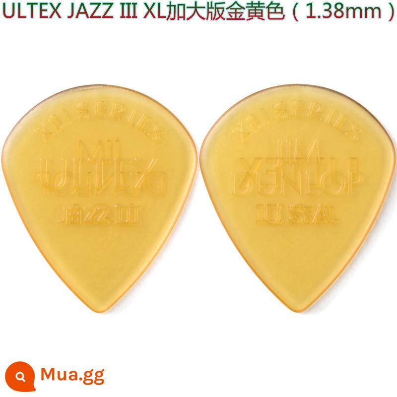 American Dunlop Jazz 3 XL MAX GRIP ULTEX JAZZ 3 gỗ dân gian guitar điện bass mái chèo - ULTEX JAZZ 3XL phiên bản phóng to (1.38mm)