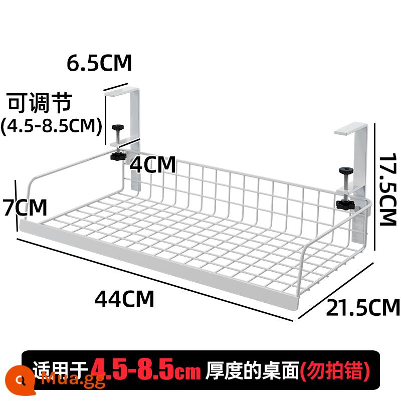 Dưới gầm bàn giá quản lý cáp quản lý cáp hộp khe cắm máy tính đáy bàn đựng cáp dữ liệu dây ổ cắm router wifi gầm bàn - Móc mở rộng màu trắng nâng cấp cực lớn (phiên bản có thể điều chỉnh)