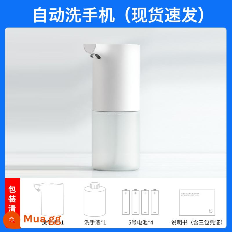 Bộ bảo vệ điện thoại Xiaomi Hộp đựng xà phòng tạo bọt cảm ứng tự động Mijia nước rửa tay kháng khuẩn gia dụng cho trẻ em - Trắng