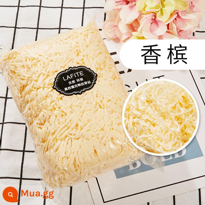 Hộp quà tặng raffia vụn giấy lụa sáng tạo hộp kẹo làm bánh Tanabata ngày lễ tình nhân đóng gói quà tặng phụ miễn phí vận chuyển - Rượu sâm banh