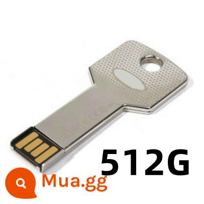 Usb3.0 Tốc Độ Cao Ổ Đĩa U 2T Ổ Đĩa Flash 2TB Móc Chìa Khóa Kim Loại Ổ Đĩa Flash 1T Di Động Điện Thoại USB Chữ Tùy Chỉnh Logo - Màu trắng sữa 512G mua một tặng bốn