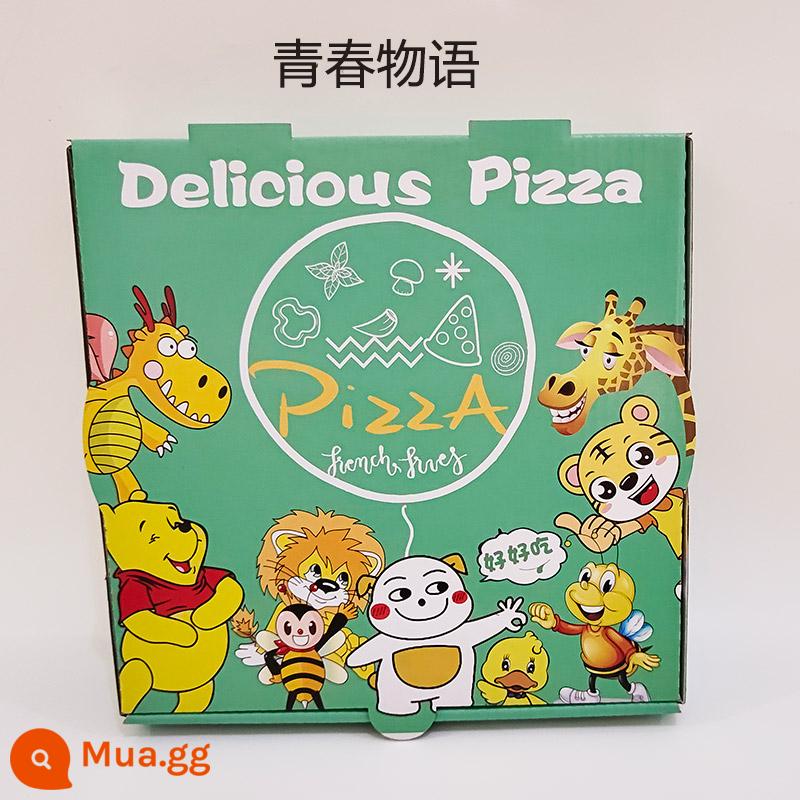 Pizza pizza hộp giao hàng màu dày bao bì hộp 9 inch 8 inch 7 inch 6 inch 10 inch 12 inch cán tùy chỉnh - Chuyện Tuổi Trẻ