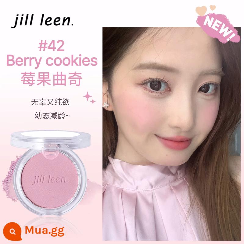 Bột thịt JILL LEEN má hồng đào bột ngọc trai với đèn flash mờ kem chống thấm nước cam làm sáng tông màu da mặt trời đỏ nữ - 42#bánh quy dâu