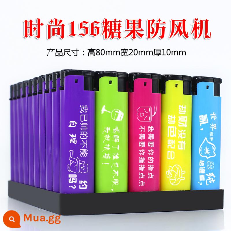 Quảng cáo bật lửa chống gió tùy chỉnh hàng loạt in ấn cao cấp ròng rọc dùng một lần mờ nhẹ hơn chữ khách sạn - Áo gió kẹo 156