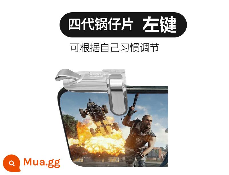 Ăn đồ tạo tác gà Hòa bình Gun elite Game Game Xử lý hai cách nhanh nút douayin Apple Android Universal - Nút trái hợp kim thế hệ thứ 4