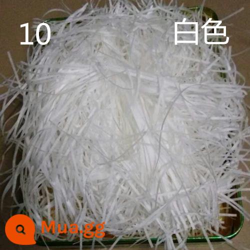 miễn phí vận chuyển raffia đám cưới hộp kẹo phụ hộp quà tặng giấy vụn bao bì phụ kiện - Trắng