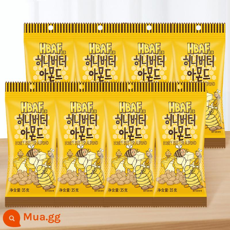 Tom Farm Hàn Quốc Kem Mật Ong Hạnh Nhân Hạt Điều Mù Tạt Hạnh Nhân Hạnh Nhân Snacks Nhập Khẩu - [8 gói] Hạnh nhân bơ mật ong 35g*8 gói