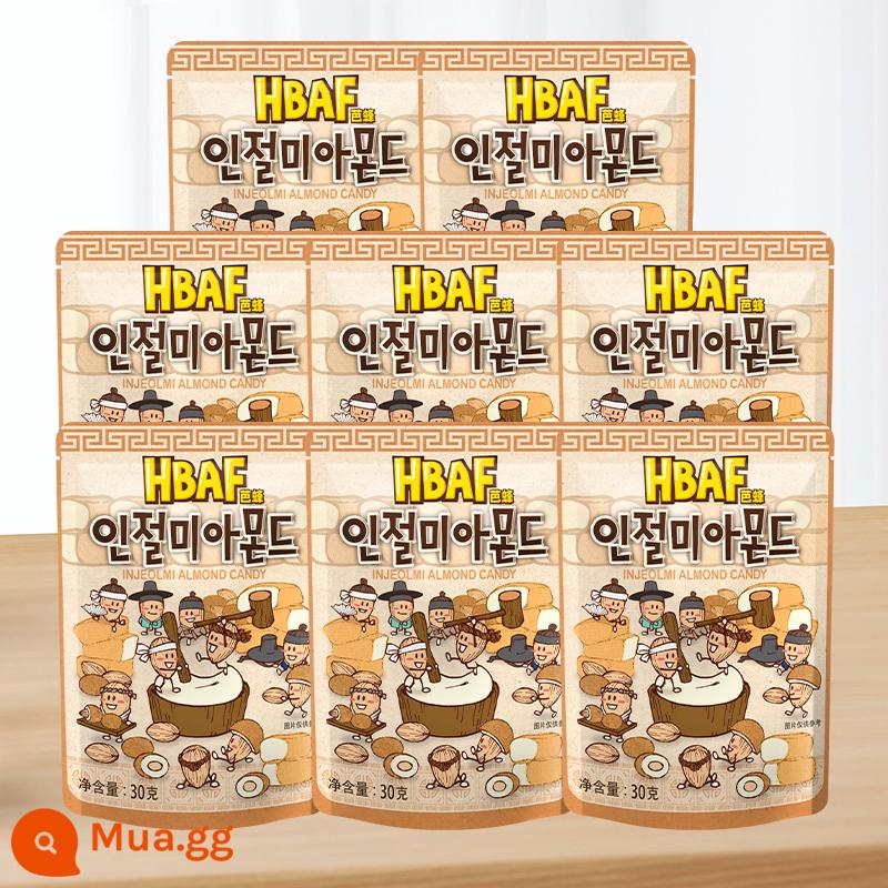 Tom Farm Hàn Quốc Kem Mật Ong Hạnh Nhân Hạt Điều Mù Tạt Hạnh Nhân Hạnh Nhân Snacks Nhập Khẩu - [8 gói] Bánh nếp hương hạnh nhân 30g*8 gói