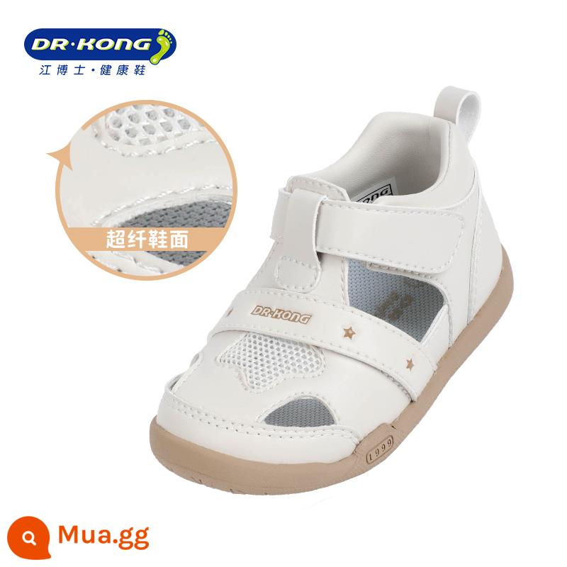 Giày trẻ em Dr. Kong Jiang mùa hè 2023 miếng dán Velcro mới dành cho nam và nữ giày bước cho bé Xăng đan trẻ em - Be