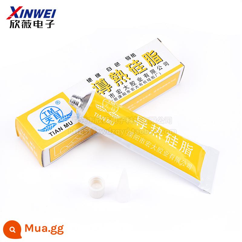 Keo dẫn nhiệt silicon Tianmu Keo tản nhiệt CPU cao su silicon tản nhiệt kín Mỡ silicon dẫn nhiệt keo silicon keo bảo dưỡng - Mỡ silicon chịu nhiệt màu trắng