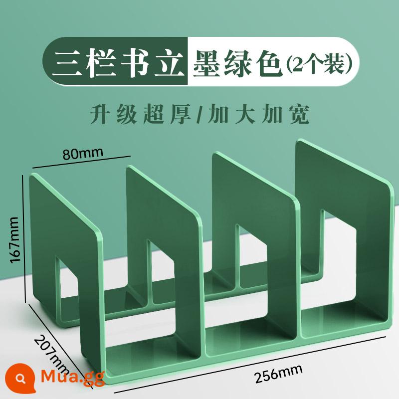 Giá đỡ sách đọc sách giá kẹp sách thiết bị bảng giá sách máy tính để bàn cố định sách lưu trữ bộ chia hiện vật bàn đứng bàn bàn lưu trữ sinh viên với kệ acrylic trong suốt giá treo sách thiết bị kẹp sách - [Nâng cấp thêm dày/nâng cao và mở rộng] Ba cột - xanh đậm - 2 cột