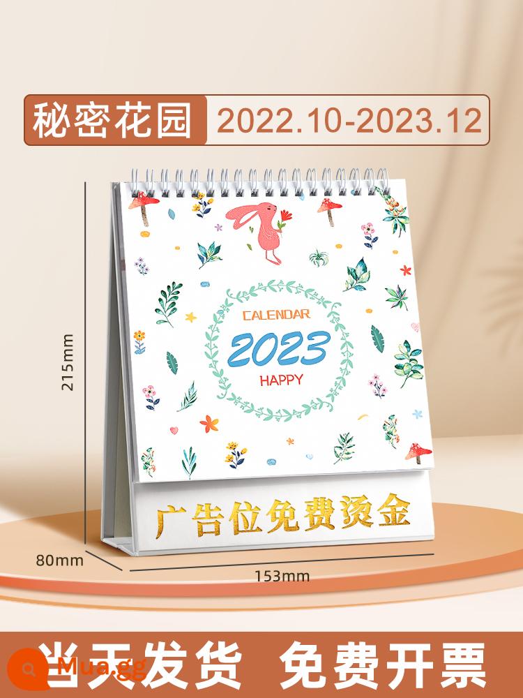 Lịch để bàn 2023 trang trí máy tính để bàn đơn giản sáng tạo lịch văn phòng kinh doanh lịch thỏ năm công việc dễ thương lịch bấm lỗ lên kế hoạch lịch gió ins này 2022 tùy chỉnh lịch để bàn ghi chú - Secret Garden丨Nâng cấp và dày lên (cỡ trung bình)