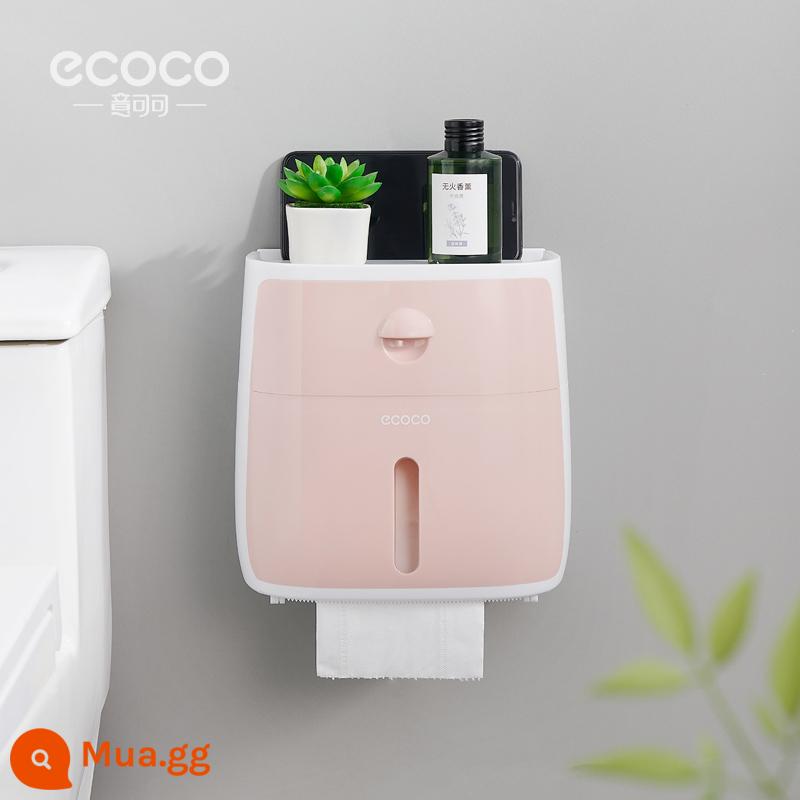 Hộp đựng khăn giấy phòng trang điểm toilet đựng giấy vệ sinh Giá đựng giấy vệ sinh hộp đựng giấy vệ sinh treo tường ống cuộn giấy vệ sinh chống thấm nước - Hai lớp - Bột Bắc Âu